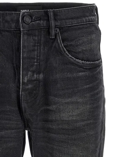 Purple Brand Black P005 Double Dip Coated Jeans In Black