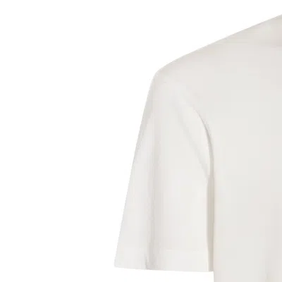 Tom Ford Crew Neck Short Sleeve T-shirt With Tonal Stitching In White
