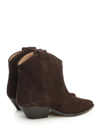 Isabel Marant Suede Western Cuban Heel Boots