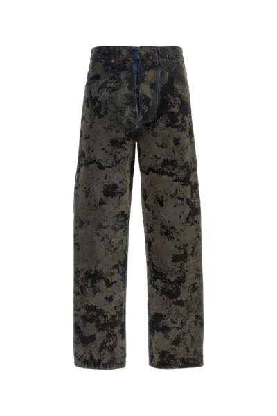 Darkpark John Camouflage-pattern Straight-leg Jeans In Green