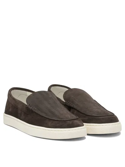 Brunello Cucinelli Rich Brown Suede Loafers