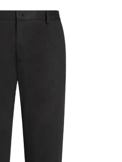 Dolce & Gabbana Dart-front Tailored Trousers In Black