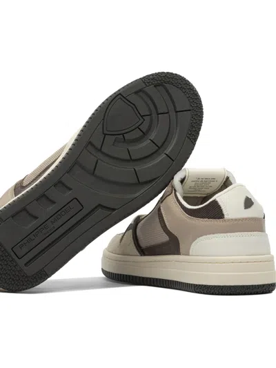 Philippe Model Panelled Low-top Sneakers In Multi