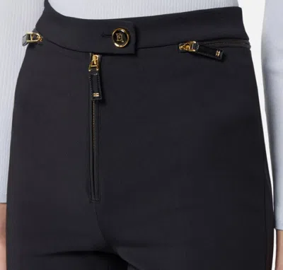 Elisabetta Franchi Zip-fastening Trousers In Black