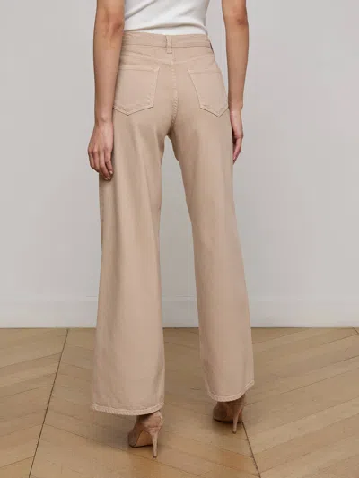 L'agence Alicent Wide-leg Jean In Neutral