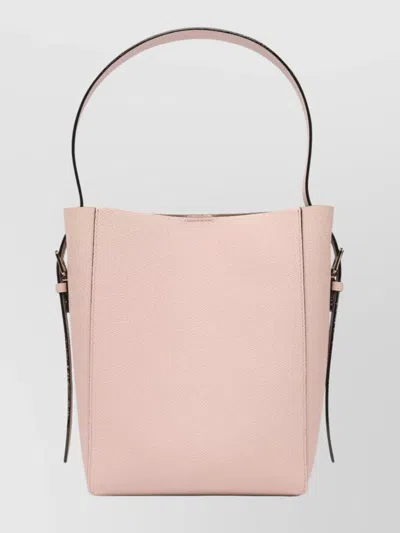 Valextra Shoulder Bags With Adjustable Strap And Front Pocket In Pink