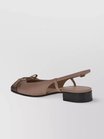 Valentino Garavani Valet Du Roi Ballerinas In Brown