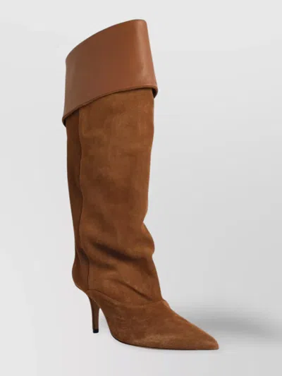 Paris Texas Reverse 85 Suede Ankle Boots In Brown