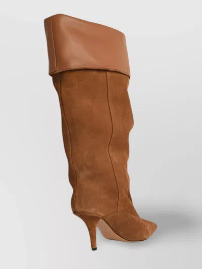 Paris Texas Reverse 85 Suede Ankle Boots In Brown