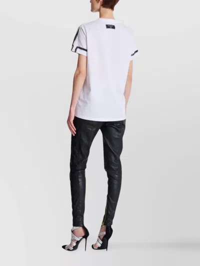 Balmain Sl Writing Printed T-shirt In White