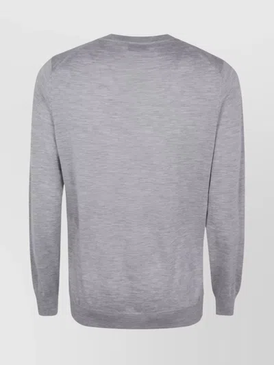 Brunello Cucinelli Roundneck Cashmere Sweater In Gray