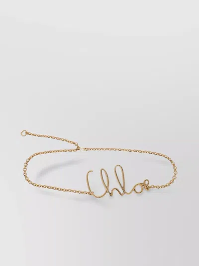 Chloé Iconic Small Belt In Gold