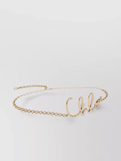 Chloé Iconic Small Belt In Gold