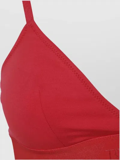 Tom Ford "adjustable Straps" Triangle Cups Bra In Red