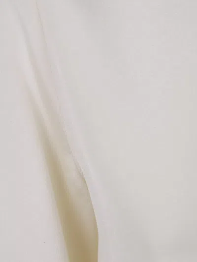 Max Mara Plain Silk Top "aris" In White