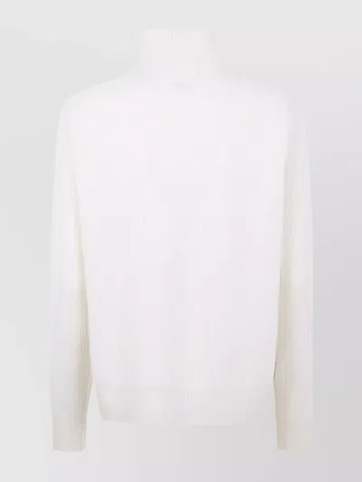 Brunello Cucinelli Chunky Knit Turtleneck Sweater In White