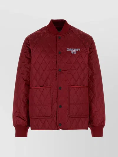 Carhartt Alumni Liner Quilted Ribbed Cuffs Front Pockets In Red
