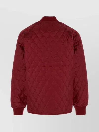 Carhartt Alumni Liner Quilted Ribbed Cuffs Front Pockets In Red