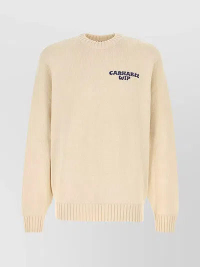 Carhartt Ivory Cotton Blend Helix Sweater In White