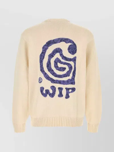 Carhartt Ivory Cotton Blend Helix Sweater In White