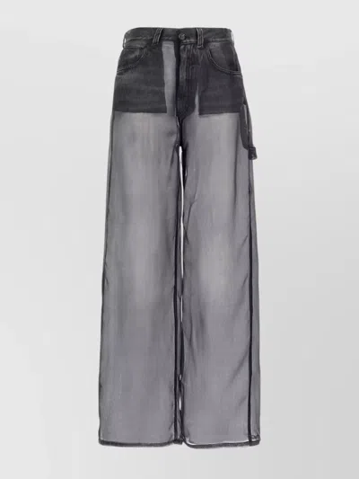Haikure Winona Sheer Organza Pants In Black