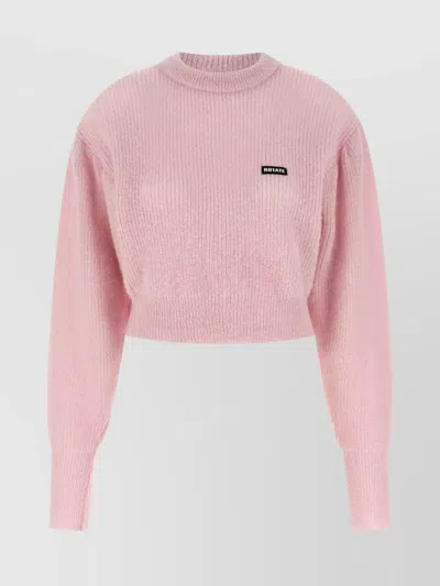 Rotate Birger Christensen Rotate Birgerchristensen Wool Puff Sweater In Pink