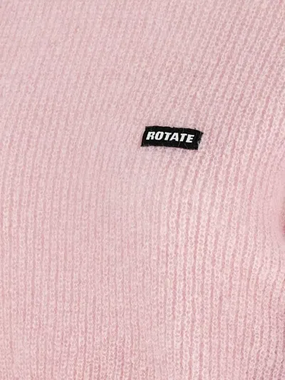 Rotate Birger Christensen Rotate Birgerchristensen Wool Puff Sweater In Pink