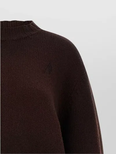 Attico Wool And Cashmere Sweater In Brown