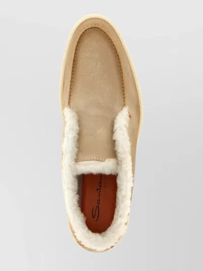 Santoni 'suede Dragon' Ankle Boots In Brown