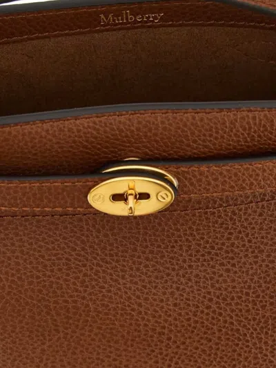 Mulberry Islington Grained Leather Bucket Bag In Brown