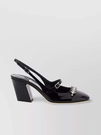 Jimmy Choo 'belinda' Block Heel Square Toe Pumps In Black