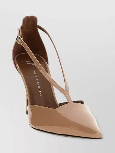 Giuseppe Zanotti Leather Heeled Sandals In Neutral
