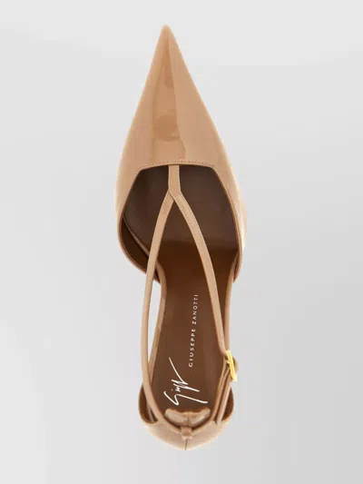 Giuseppe Zanotti Leather Heeled Sandals In Neutral