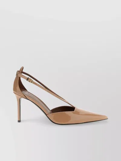 Giuseppe Zanotti Leather Heeled Sandals In Neutral