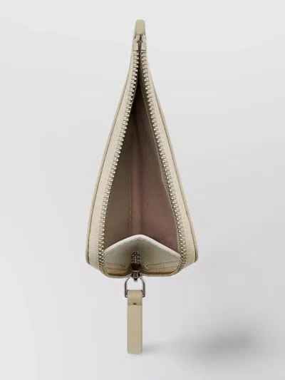 Marc Jacobs Zippered Wallet With Pendant In Neutral