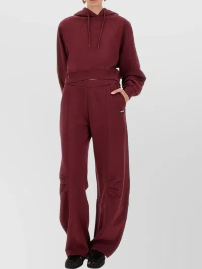 Rotate Birger Christensen Rotate Birgerchristensen Sports Pants Terry Back In Burgundy