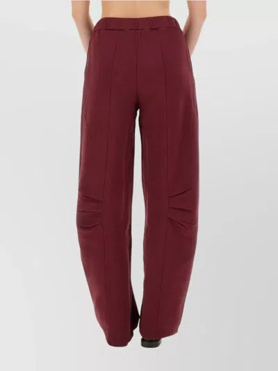 Rotate Birger Christensen Rotate Birgerchristensen Sports Pants Terry Back In Burgundy