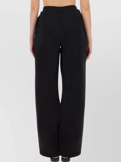Rotate Birger Christensen Dannia Cotton Sweatpants W/ Lacing In Black