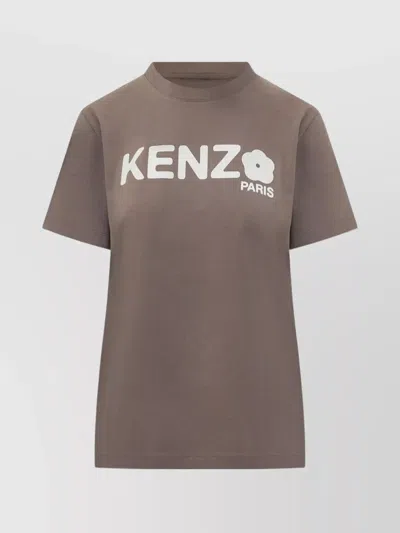 Kenzo 'floral Boke 2.0' T-shirt In Brown