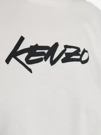 Kenzo Logo T-shirt In White