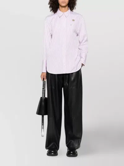 Kenzo Striped Shirt In Pink