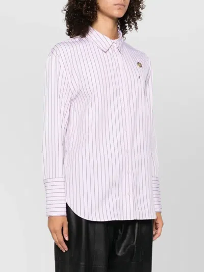 Kenzo Striped Shirt In Pink
