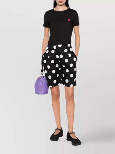 Kenzo Boke Flower Embroidered T-shirt In Black