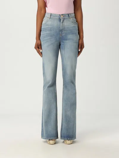 Balmain Jeans  Woman Color Blue In Blue