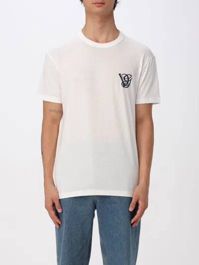 Valentino Cotton T-shirt With Vg Patch In White