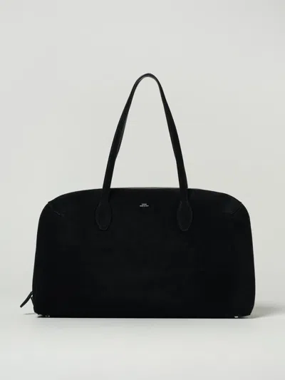 Totême Toteme Women Day Suede Leather Tote Bag In Black