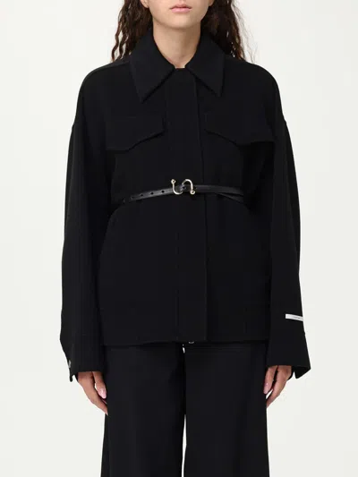 Sportmax Double Wool Caban In Black