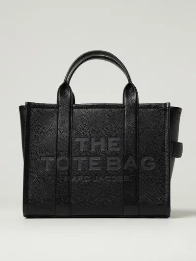 Marc Jacobs The Leather Micro Tote Tote Bag Black In Black