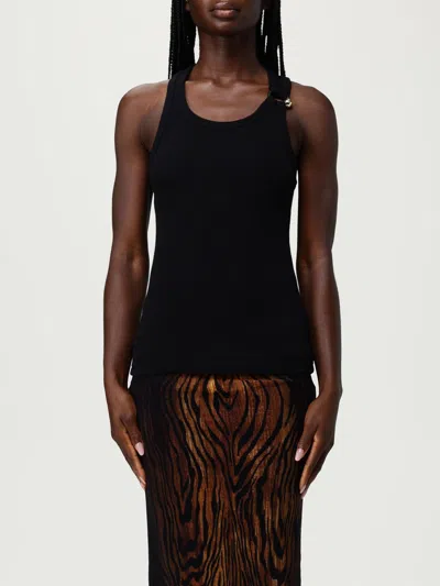 Jean Paul Gaultier Tank Top With Piercing In Black
