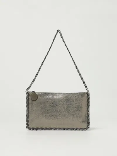 Stella Mccartney Falabella Pochette Bag In Silver